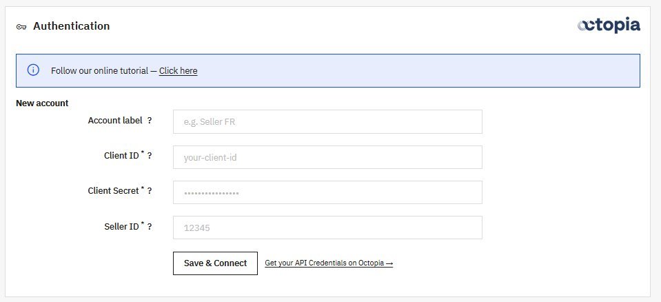 Authentication screen